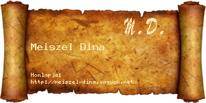 Meiszel Dina névjegykártya